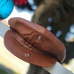 italian leather hat